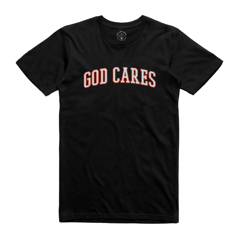 God Cares Valor Orange Outline T-Shirt