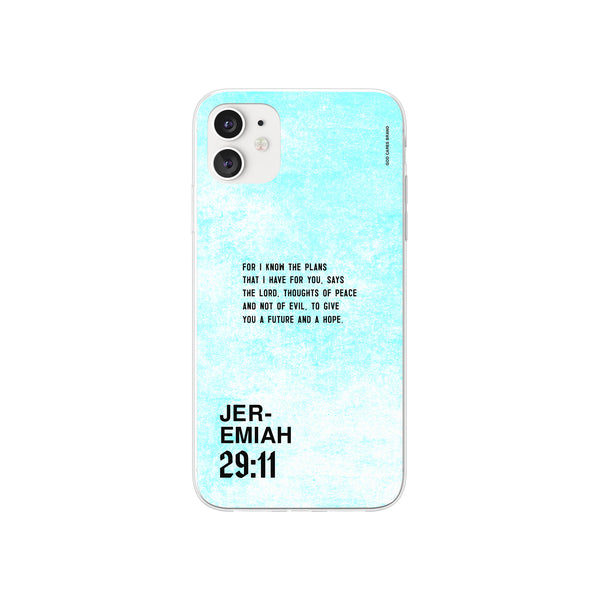 Jeremiah 29:11 iPhone Case Sky Blue