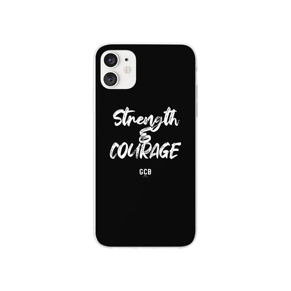 Strength and Courage iPhone Case